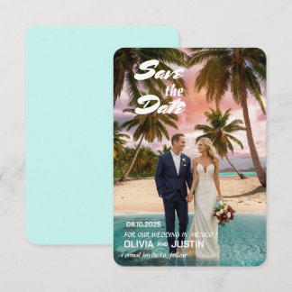 3,5" x 5" Platt Rädda Datum-kort Spara Datumet