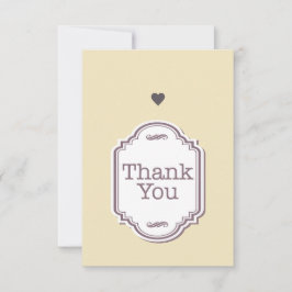 3,5" x 5" Platt Tacksamhetskort Tack Kort