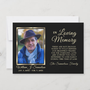 3,5" x 5" Sympati Funeral Memory TACK Photo Kort