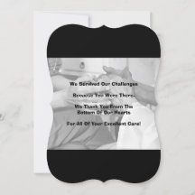 3,5 x 5 tum stort tack för ditt kort till