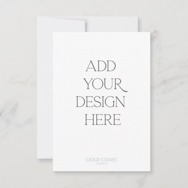 3,5 x 5-tums kortutskrift tack kort (Framsida)