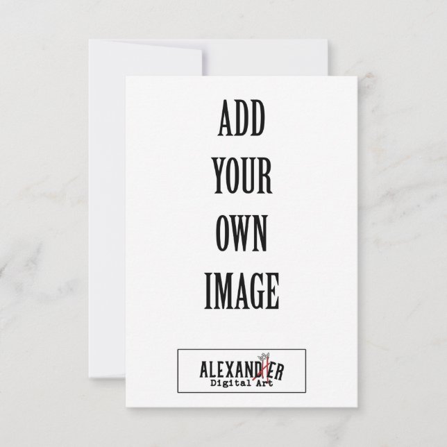 3,5 x 5-tums Lodrät A1-platta kort (Framsida)