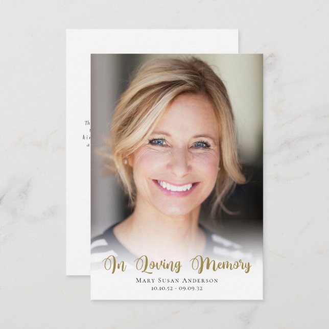 3,5x5 enkel fotobakgrund tack kort (Fram/baksida)