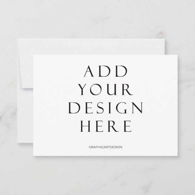 3,5x5" Horisontell kortutskriftsuppladdning av din Tack Kort (Framsida)