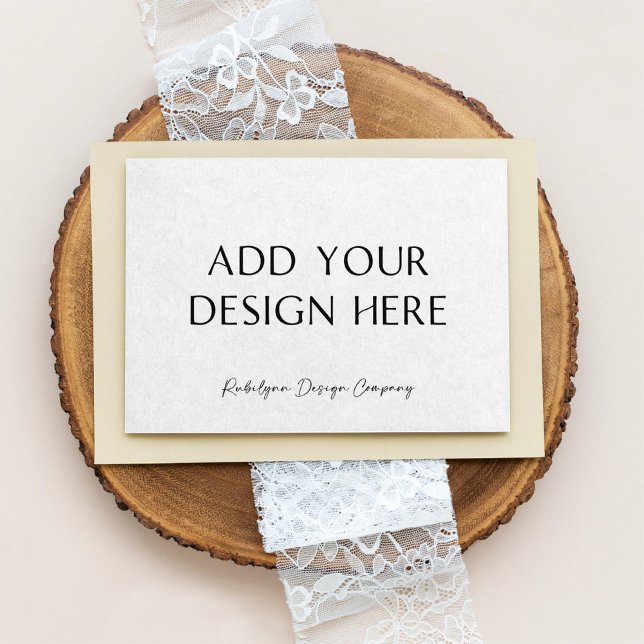 3,5x5" Horisontellt foder Svarskort Meddelande (Skapare uppladdad)