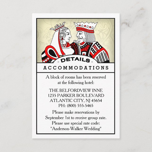 3.5x5 Informationskort med detaljer - Kung & Drott Tilläggskort (Framsida)