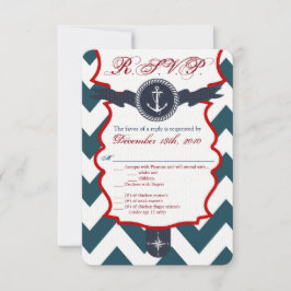 3,5x5 R.S.V.P. Kort Marin Ankar Kompass Hav