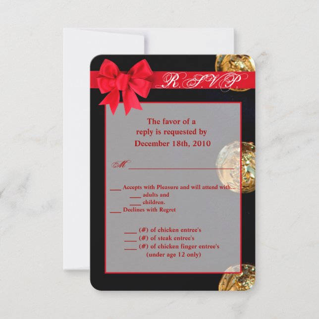 3.5x5 R.S.V.P. Kort Marinens Uniform Dräktblå (Framsida)