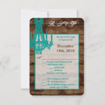 3,5x5 R.S.V.P.-kort Western Rustic Chandelier Coun