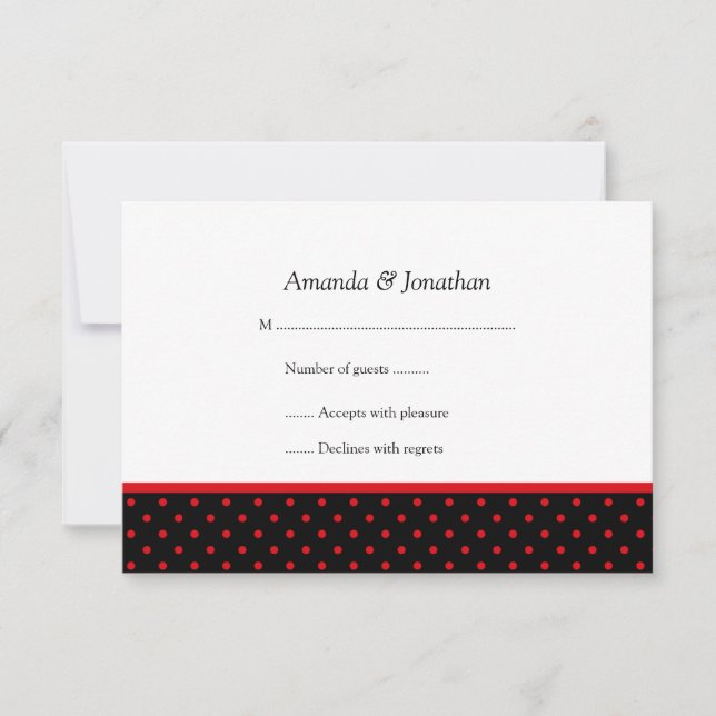3,5x5 Red and Black Polka Dot OSA (Framsida)