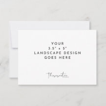 3,5x5" RSVP-bifogad brevkortutskriftsmall