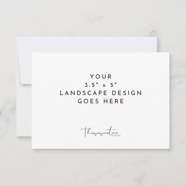 3,5x5" RSVP Inkluderat vykort tryck mall (Framsida)