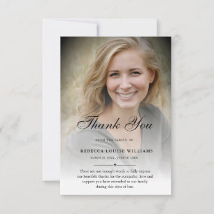 3,5x5 Tack Anpassningsbar Funeral Photo Sympathy G Kort