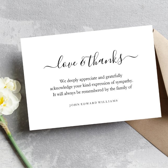 3.5x5 Tack Bereaving Kort (Skapare uppladdad)