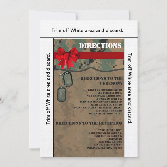 3.5x6-riktningskort Sjö-DIGITAL UTSKRIFT Inbjudningar (Framsida)