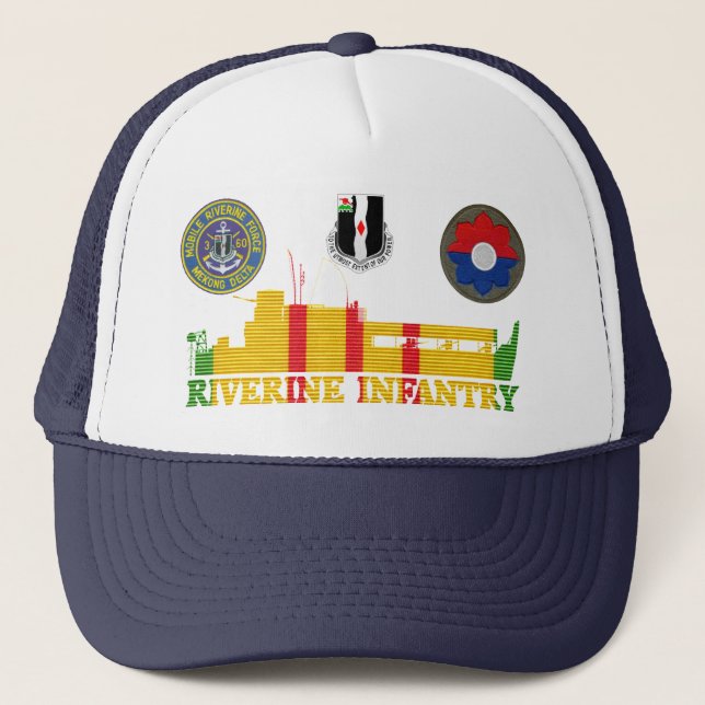 3/60. Inf. Atc-Tangofartyget & lappar hatten Truckerkeps (Framsida)