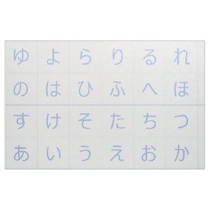 3,75-tums Hiragana Baby Blocks Ansikte Blue Segaih Tyg
