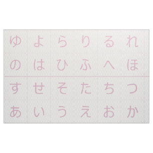 3,75-tums Hiragana Baby Blocks Ansikte Rosa Tatewa Tyg