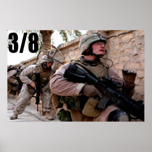 3/8 flottor i Irak Poster