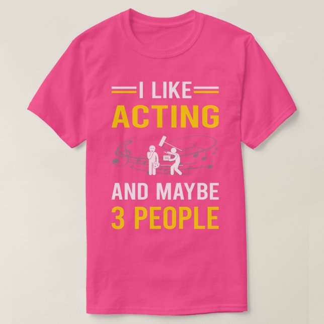 3 Actorskådespelare T Shirt (Design framsida)