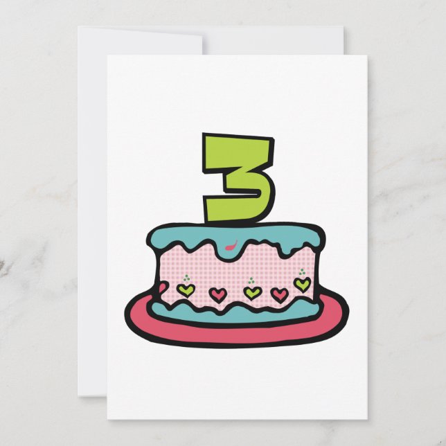 3 Ålderskaka Kort (Framsida)