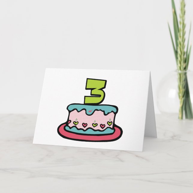 3 Ålderskaka Kort (Framsida)