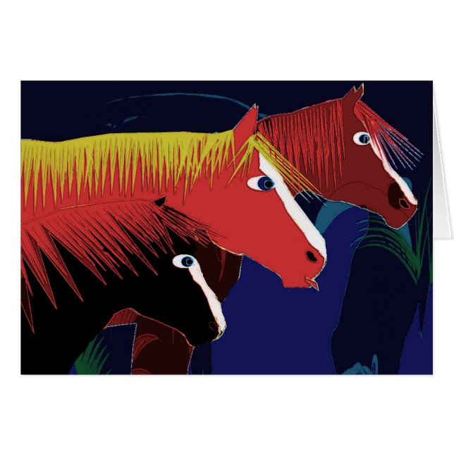 3 amigos hälsningskort (Framsidan Horizontal)