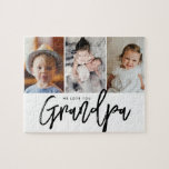 3 anpassningsbar foton vi kärlek er farpepepepakul pussel<br><div class="desc">Fira Grandpa med ett fotopussel av anpassningsbar med tre favoritfamiljemaster och det hjärtliga budskapet "We Kärlek You,  Grandpa". En tankfull och interaktiv nyckelgåva till Fars dag,  födelsedagar eller bara för att.</div>