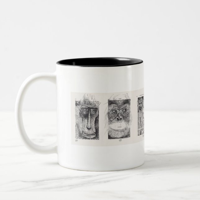 3 apor 2 x nyckelår 2016 Mugg (Vänster)