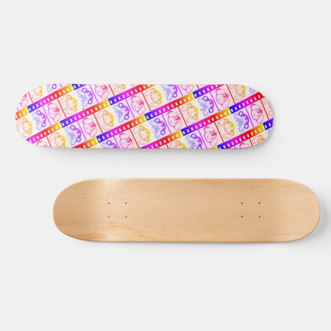 3 apor mini skateboard bräda 18,5 cm (Horz)