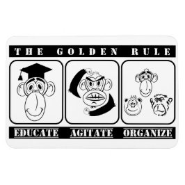 3 apor utbildar agitate organiserar magnet