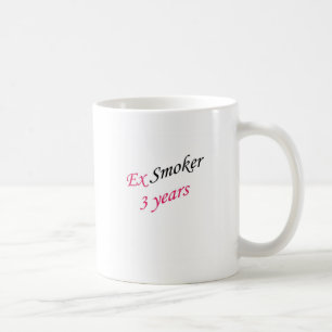 3 år före detta-rökare kaffemugg