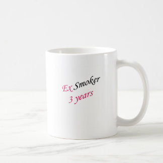 3 år före detta-rökare kaffemugg