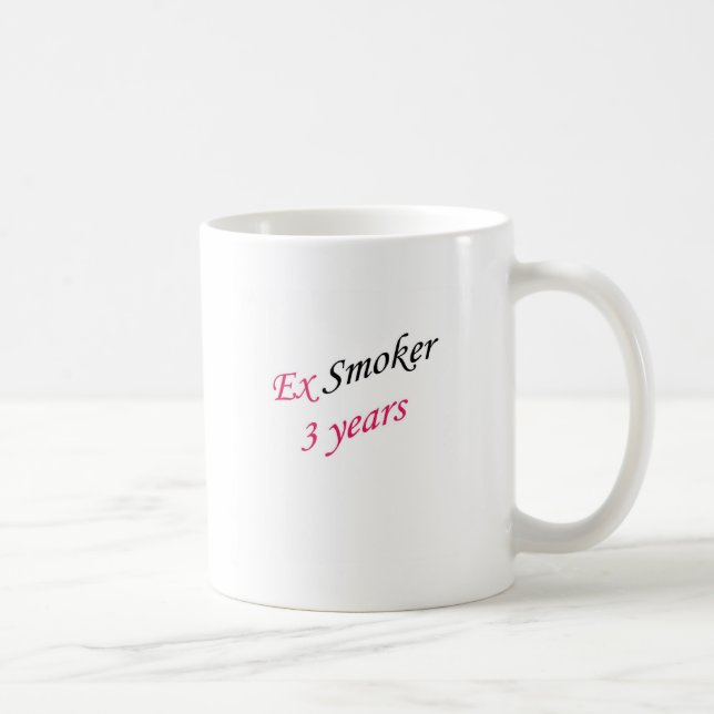 3 år före detta-rökare kaffemugg (Höger)