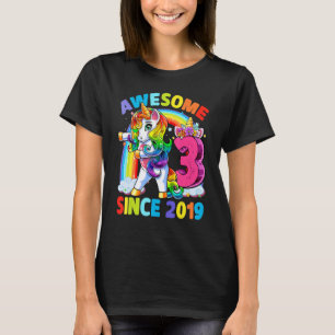 3 år Gamla flickor Tonåring att förlora Unicorn 3: T Shirt
