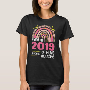 3 år gammal 3:e födelsedag född 2019 t shirt