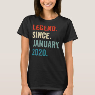 3 år gammal 3:e födelsedagspojklegend sedan januar t shirt