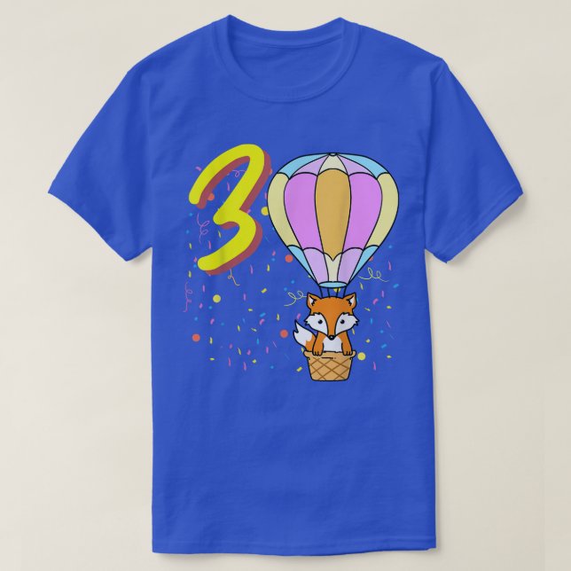 3 år gammal baronfoxdag t shirt (Design framsida)