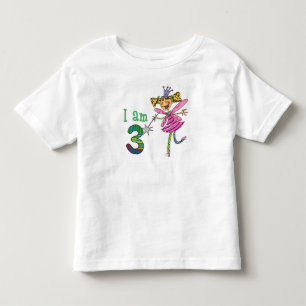 3 år gammal prinsessa fairy t-shirt