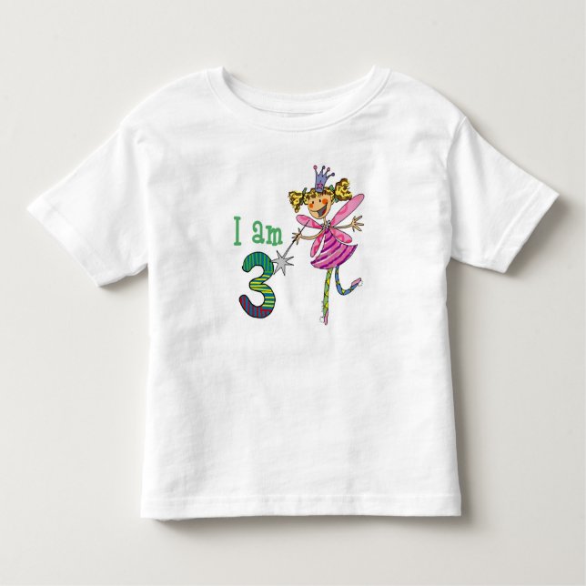 3 år gammal prinsessa fairy t-shirt (Framsida)