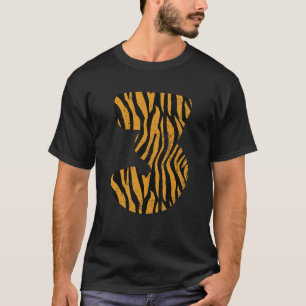 3 år gammal tigertröst 3:e födelsedagsdelen t shirt