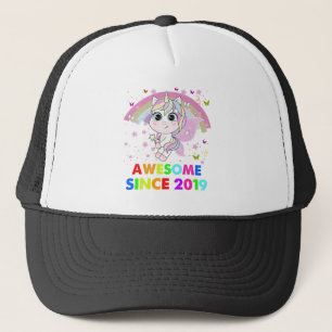 3 år gammal Unicorn Cutie 3:e födelsedagen Unicorn Keps