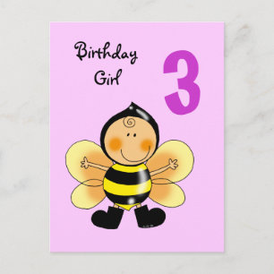 3-årig flicka vykort