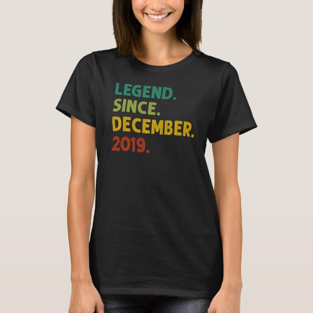 3 års ålder sedan december 2019 t shirt (Framsida)