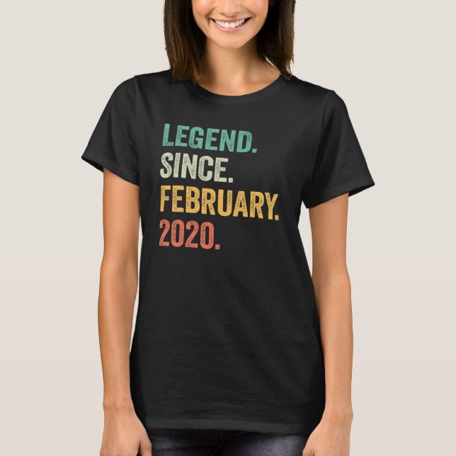 3 års ålder sedan februari 2020 t shirt (Framsida)