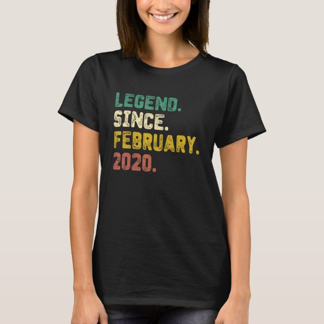 3 års ålder sedan februari 2020 t shirt (Framsida)