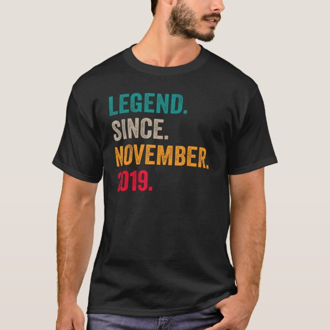 3 års ålder sedan november 2019 t shirt (Framsida)