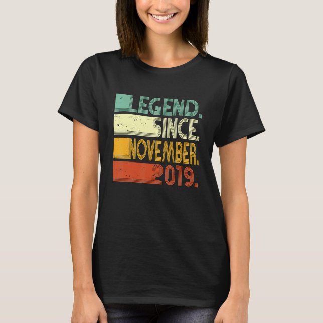 3 års ålder sedan november 2019 t shirt (Framsida)