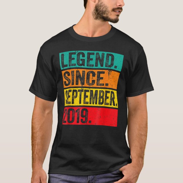 3 års ålder sedan september 2019 3:e födelsen t shirt (Framsida)