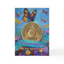 3 års årsdag för myntblommor